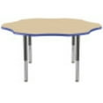 thumbnail image 3 of ECR4Kids 60in Flower Premium Thermo-Fused Adjustable Activity Table Maple/Blue/Black - Super Leg, 3 of 8
