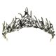thumbnail image 1 of Tiara de corona negra para mujer, corona barroca de princesa reina vintage gótica para niñas, regalo ideal para disfraz de bruja de cisne negro, fiesta de graduación, cumpleaños, l, 1 of 5