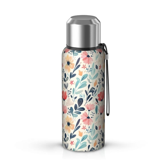 20 Oz Pioneer Flower Coffee Tumbler Double Wall Insulated Stainless Steel Water Bottle | Metal Reusable Thermoses Flask with Cup Cap | Leak & Sweat Proof with Anti-Dust Lid