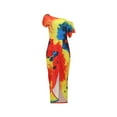 thumbnail image 5 of IROINNID Summer Dresses For Women Sexy Holiday Dress One Shoulder Short Sleeve Printed Dress Summer Saving, 5 of 6