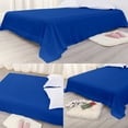 thumbnail image 4 of Flxxie 1800 Count Soft Brushed Microfiber Flat Sheet, Shrinkage, Fade Resistant Bedding Top Sheet, Easy Care, Royal Blue, Twin, 66"x96" with 4" hem, 4 of 6