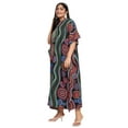thumbnail image 4 of Oussum Robe Caftan Longue en Polyester Grande Taille Noire Mandana pour Femmes, 4 of 7