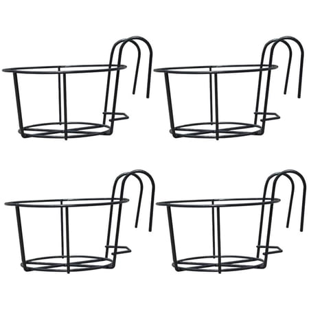 Plant Stands,Home round Plant Pot Rack Railing Flower Pot Bracket ...
