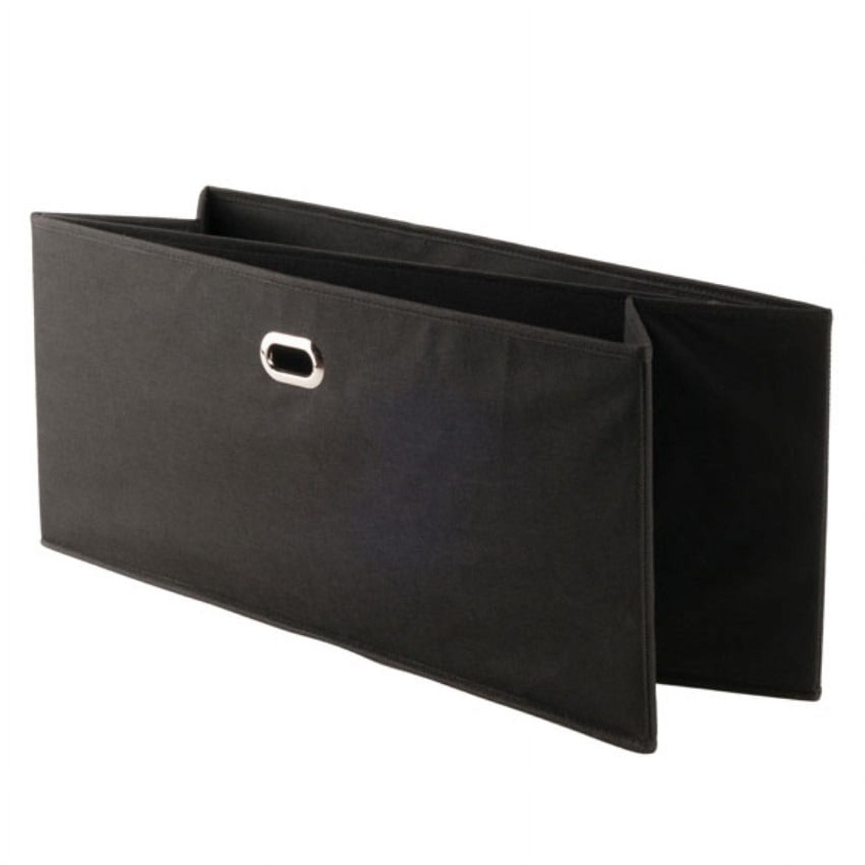 Ergode Torino 2-Pc Folding Fabric Baskets, Black