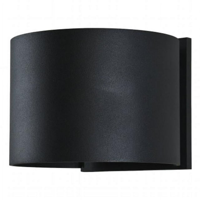 Accesslighting 20399LEDMGRND-BL Curve Marine Grade Wet Location Wall Fixture, Black