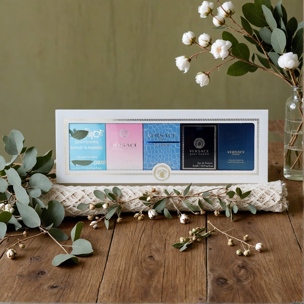 Versace Perfume Miniatures Collection, 5 Pc Mini Gift Set