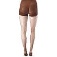 thumbnail image 2 of Hanes Womens Perfect Nudes Run Resistant Tummy Control Girl Short Hosiery, S, 2 of 9