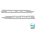 thumbnail image 3 of Chevy Silverado Silver TRAIL BOSS Hood Scoop Decals 2022-2025 Set of 2 - GM License, 3 of 3