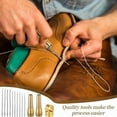 thumbnail image 6 of 14 PCS Leather Sewing Awl Needle Set with Copper Handle, Leather Sewing Needle Awl for Leather Craft Sewing Tools,1set x leather needles for hand stitching, 6 of 6