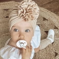 thumbnail image 2 of 1/2 Uds. Gorro bonito con flores para bebé, turbante para niño pequeño, envolturas para la cabeza, gorro para niño recién nacido, gorro, diadema para niño de 0 a 18 meses Tan Jianjun unisex, 2 of 2