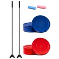 thumbnail image 1 of GoSports Driveway Shuffleboard Game Set with Cue Sticks, 8 Pucks, and Chalk, 1 of 8