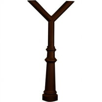 Qualarc PENPST2-800-BRZ Penfield Twin Mailbox Post System with Fluted Base 8 - Bronze