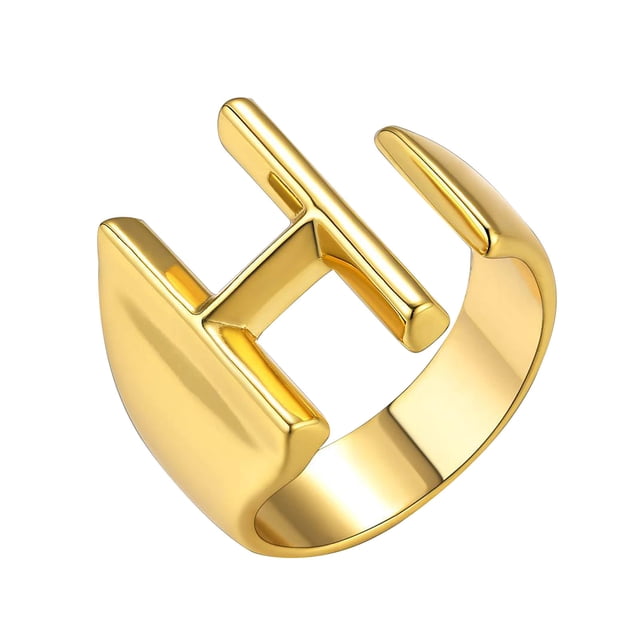 Fiudx Joyería de Moda para Mujer con 26 Letras Abiertas.