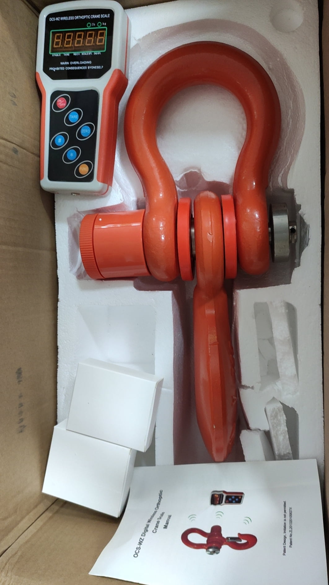 20000lbs/10T Heavy Duty Crane Scale Industrial Electronic Digital Crane Scale Hanging Scale 10000kg×5kg
