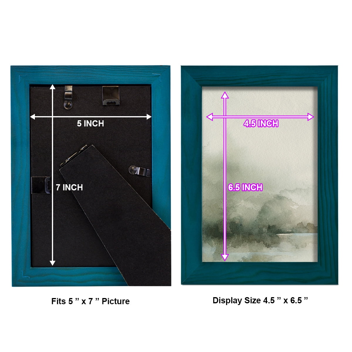 Heavy Fog I - Framed Print w/glass - Ocean Blue
