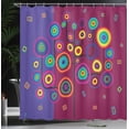 thumbnail image 4 of Ambesonne Trippy Shower Curtain, Geometric Tree Branches, 69"Wx84"L, Purple Maroon, 4 of 5