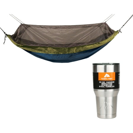 Equip One Person Mosquito Hammock with 30oz Tumbler Value (Best One Person Hammock)