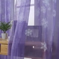 HomeNest Christmas Snowflake Window Drape Curtain 1PCS Tulle Voile