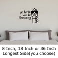 thumbnail image 2 of Go Forth And Be Llamazing! Funny Llama In Sunglasses Amazing Wall Decals for Walls Peel and Stick wall art murals Black Medium 18 Inch, 2 of 2