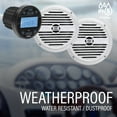 thumbnail image 3 of Sound Storm Laboratories SGR3.62 Marine Boat Stereo Gauge Receiver & 6.5 Inh Speakers - Bluetooth Audio, No CD DVD Player, AM/FM Radio, IPX6 Weatherproof, Dipole Antenna, Built-in Amplifier, 3 of 9