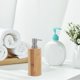 thumbnail image 3 of Press Type Soap Dispenser Brown Wood Lotion Pump Bottle Bathroom Set, 3 of 4