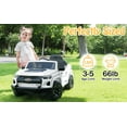 thumbnail image 2 of Winado 12V Kids Ride On Car, Licensed Chevrolet Colorado Powered Electric Car with Remote Control, White, 2 of 11