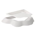 thumbnail image 2 of Comedero para reptiles, comedero con rampas, adorno para piscina extraíble, alimento para tortugas. Blanco, 2 of 9