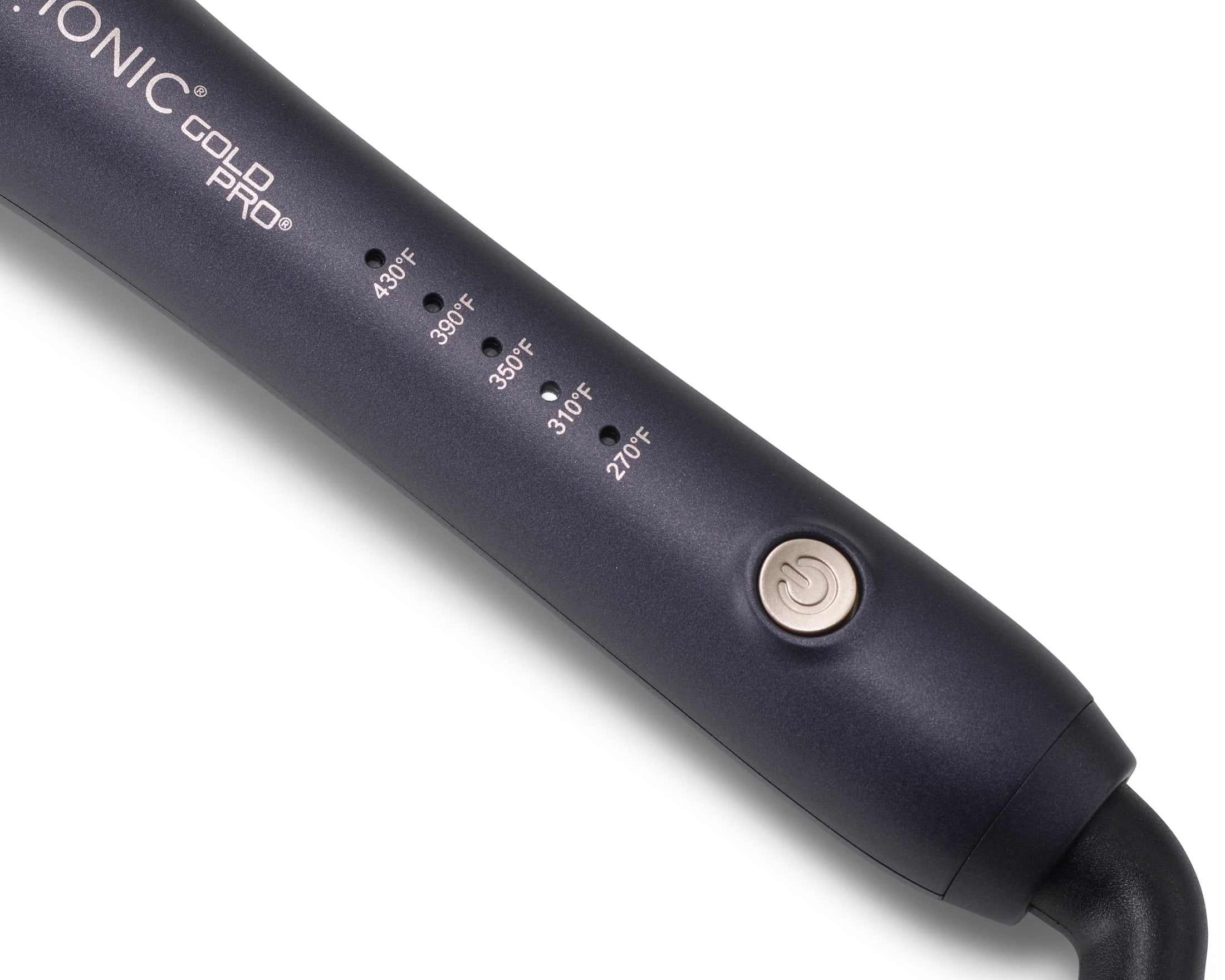 Bio Ionic GoldPro 1" Curling Hair Wand, Moisturizing Heat & 24K Gold MX, Long Barrel Curling Iron