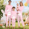 thumbnail image 2 of QTSHPN Family Matching Outfits Easter Holiday Cute Bunny Graphic Funny 2 Piece Long Sleeve Top with Pj Pants Warm Baby Boy Pajamas, 2 of 6