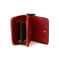 thumbnail image 3 of INSPIRE CHIC Women's Small Credit Cards Short Paragraph Wallet Red, 3 of 6