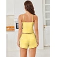thumbnail image 4 of Ekouaer Cami Pajama Sets Y2K 2 Piece Lace Crop Top and Shorts Sexy Pjs Summer Lingerie Sleepwear Nightwear for Women, 4 of 6