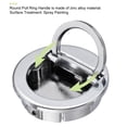 thumbnail image 3 of 40x10mm Flush Pull Ring Handle Zinc Alloy Silver Tone 2 Pack, 3 of 5