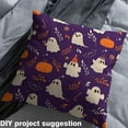 thumbnail image 2 of Feelyou Halloween Ghost Fabric by the Yard 3 Yards for Kids, Purple Pumpkin Sewing Fabric, Kawaii Gothic Style Home Decor Fabric by the Yard, Lightweight Room Decor, 2 of 6