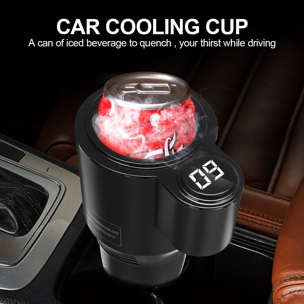 Electric Cup Cooler and Warmer,Coffee Mug Warmer,Warmer Cooler Smart Car  Cup,Ready in One Minute, Electric Cooling Cup Beverage Cans Cooler Coffee  Mug