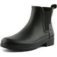 thumbnail image 6 of Hunter Original Women's Refined Slim Fit Vegan Chelsea Boot In Black Size 6, 6 of 6