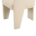 thumbnail image 5 of Leo Cream Vegan Leather Dining Chair, 5 of 6