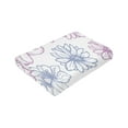 thumbnail image 4 of Flowers Petals Forest Throw Blanket, Super Soft Anti-Pilling Flannel Bed Blankets, 80"x60", 4 of 8