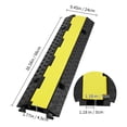 thumbnail image 4 of KFFKFF 3 PCs Rubber Cable Protector Ramp, 2 Channel, 12000 lbs/axle Capacity Heavy Duty Hose Wire Cover Ramp Driveway, 50 ft Warning Tape, 4 of 9