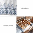 thumbnail image 6 of Placemats Set of 4, Spring Blue Eucalyptus Woven Placemat, Linen Place Mats for Kitchen/Dining Tables, Botanical Green Leaf Country Washable Table Mats for Party, 6 of 8