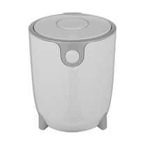 PEIBang Mini Desk Trash Can with Lid,Tiny Countertop Waste Basket Small Table Top Plastic Covered Garbage Bin for Bedroom,Coffee Bar,Vanity Countertop