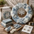 thumbnail image 3 of 2027 New 3D Fabric Poke Wreath Art DIY Kit Christmas Craft for Adults，3D DIY Fabric Poke Art, Christmas Wreath Making Kit for Adults,Beginner Friendly,Home Door Wall Decor, Holiday Craft, 3 of 6