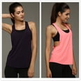 thumbnail image 2 of EXHUMKY 2Ud Top Sin Para Mujer Con Ajuste Suelto Y Liviano Para Deportes Y Yoga, 2 of 8