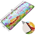 thumbnail image 2 of Dreamtimes Easter Eggs Chicks Hallway Runner Rug 2'x6' Kitchen Rug with Rubber Backing Spring Flowers Basket Non Slip Entryway Rug Runner Washable Soft Area Rug for Hallway Bedroom Kitchen Decor, 2 of 6