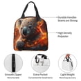 thumbnail image 4 of Easygdp Cute Maple Leaf Koala Bolsa Térmica Premium - Tela Oxford Impermeable, Gran Capacidad, Bolsillo Frontal, Unisex para Trabajo, Escuela, Actividades al Aire Libre y Picnics, 4 of 8