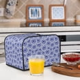 thumbnail image 6 of Honeii Blue And White Flowers Print 4 slice Toaster Cover, Two Slice Toaster Dust-proof Cover For Kitchen Small Appliance and Fingerprint Protection, 6 of 7