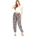 thumbnail image 5 of Sakkas Akilla Women's Loose Printed Yoga Elephant Pants Elastic Waist w/Pocket - Purple - One Size, 5 of 5