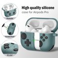 thumbnail image 2 of Carcasa protectora de silicona anticaída para Apple Airpods Pro 2/Pro (verde retro), 2 of 6