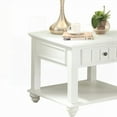 thumbnail image 4 of White Washed End Table with Bottom Shelf - Elegant Finish & Versatile Storage, 4 of 5