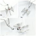 thumbnail image 3 of Angel Wing Cross with Birthstone Cremation Jewelry for Ashes Holder Urn Necklace for Ashes of Loved One, 3 of 5