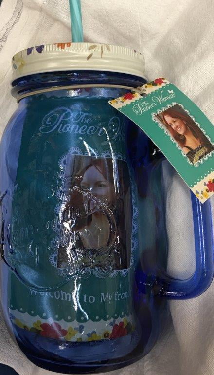 The Pioneer Woman 32 Oz. Sapphire Mason Jar